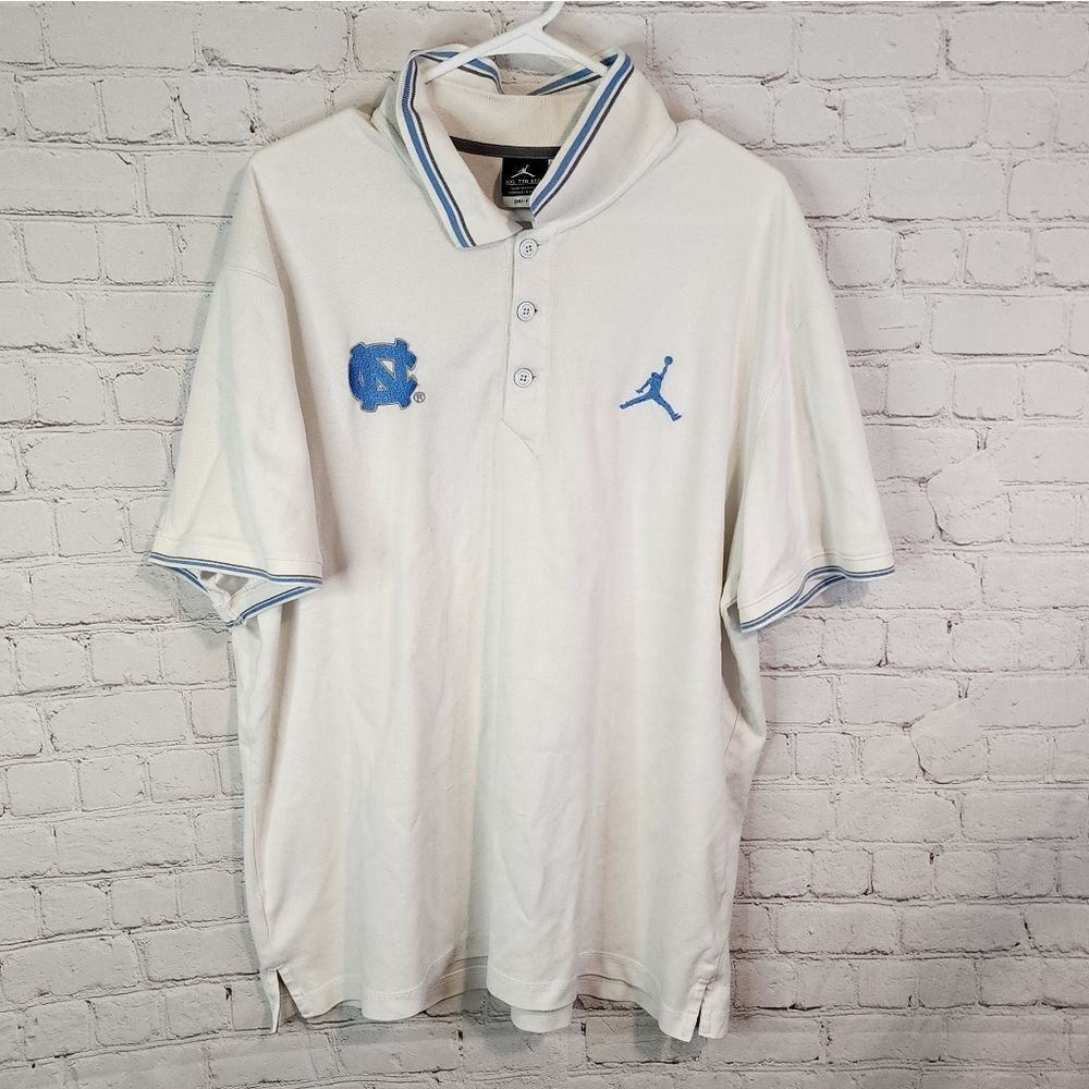 Men's Jordan Dri-Fit "NC Tarheels" polo shirt, size XXL